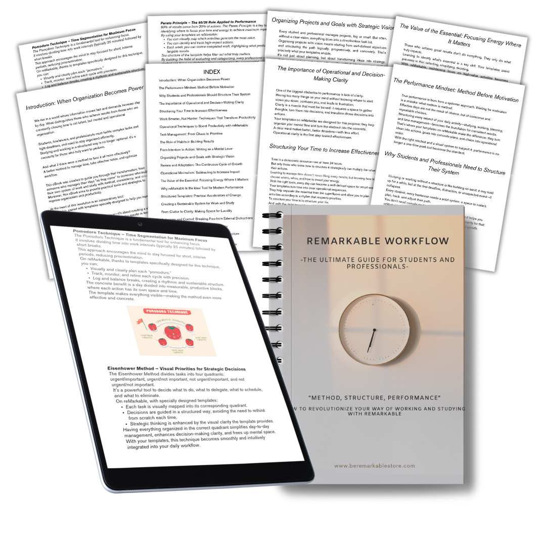 TheGuide for Student a reMarkable Workflow